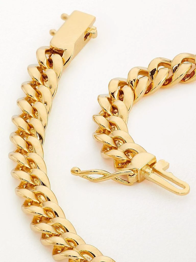 Adriana Orsini 18K Goldplated Silver & Cubic Zirconia Curb-Link Collar Necklace 4