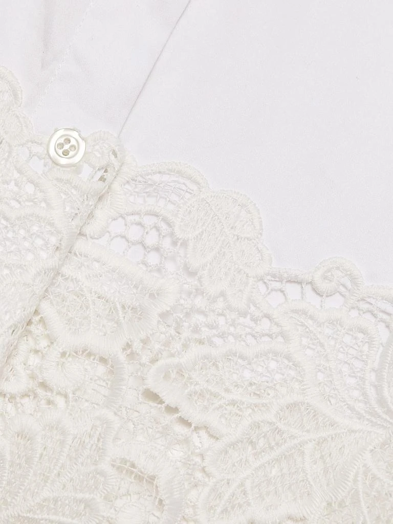 Generation Love Issa Poplin-Lace Cropped Shirt 7