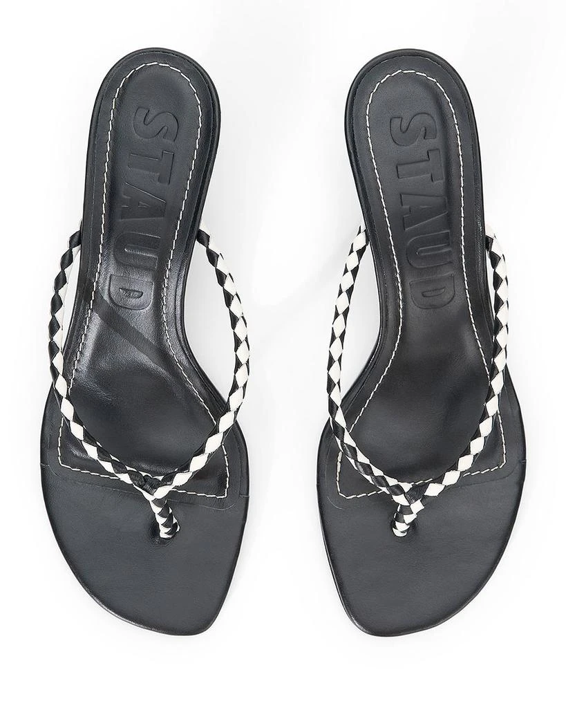 Staud Women's Freja Thong Kitten Heel Sandals 3