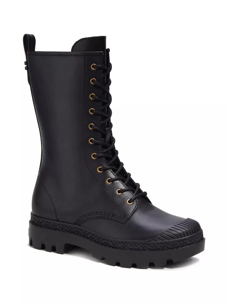 Coach Tasha Leather Lace-Up Boots 2