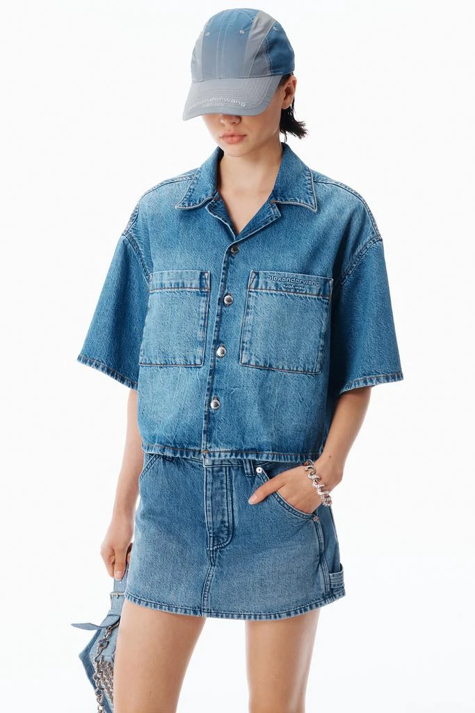 Alexander Wang Cropped Denim Shirt 3