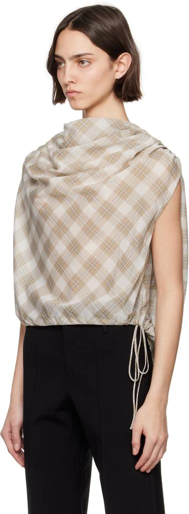 Kallmeyer Beige Naia Draped Blouse 4