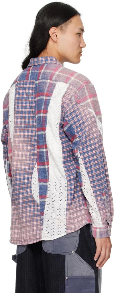 KHOKI Blue
Red Vintage-Effect Asymmetric Shirt 3