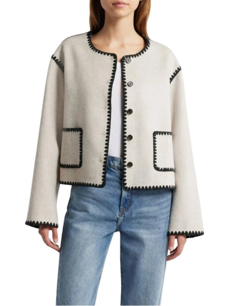 Rails Melanie Jacket In Oatmeal 2