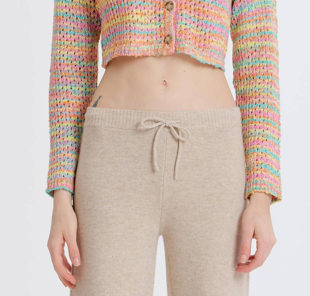 Something Navy Something Navy - Cropped Multicolored Cardigan