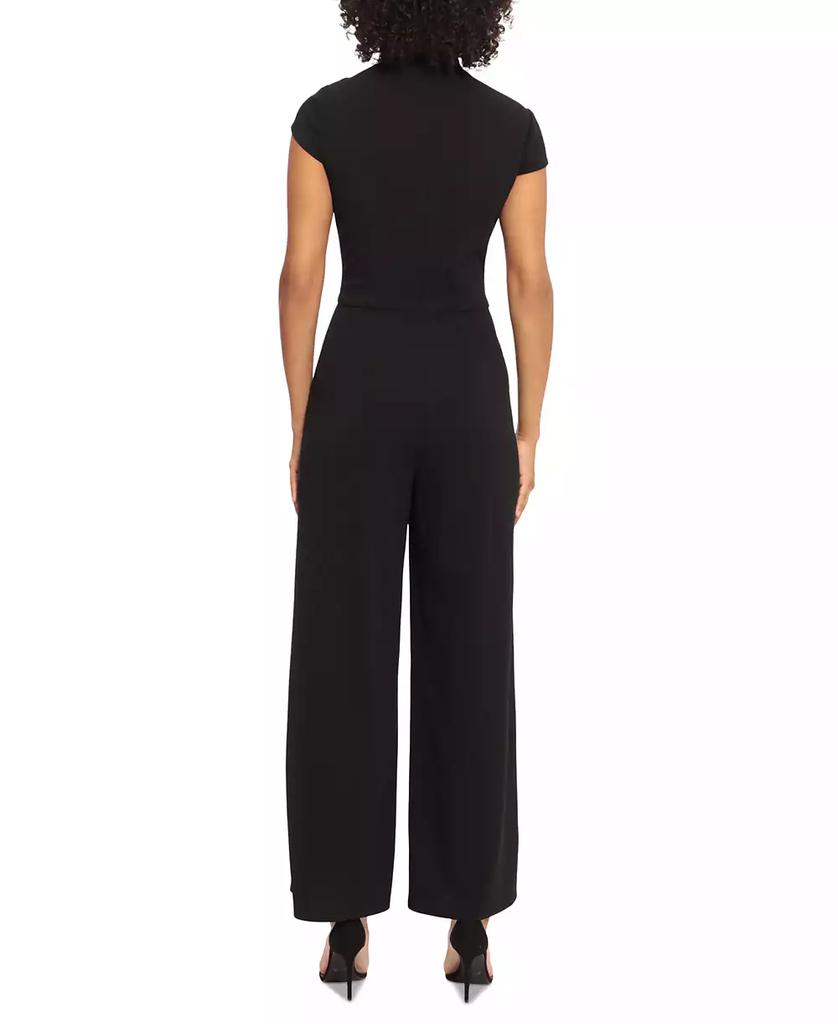 Maggy London Women's Cap-Sleeve Straight-Leg Jumpsuit
