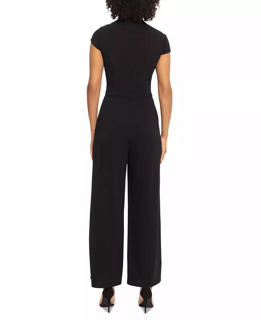 Maggy London Women's Cap-Sleeve Straight-Leg Jumpsuit 2