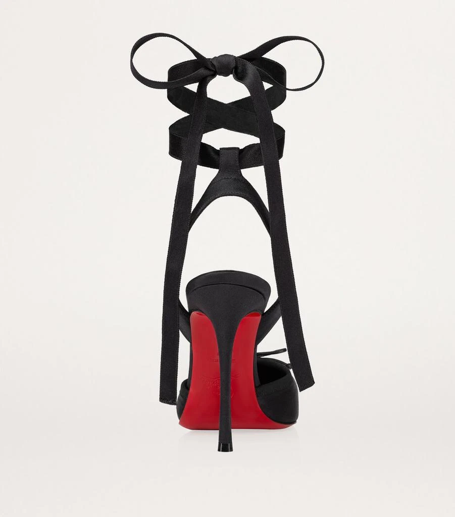 Christian Louboutin Cassia Satin Lace-Up Pumps 100 3
