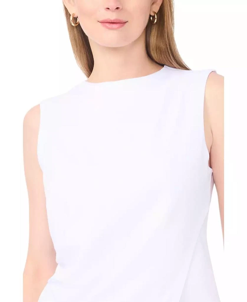 Vince Camuto Women
s Mock Neck Asymmetrical Knit Blouse Top 3