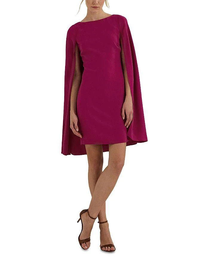 Ralph Lauren Cape Georgette Cocktail Dress 3