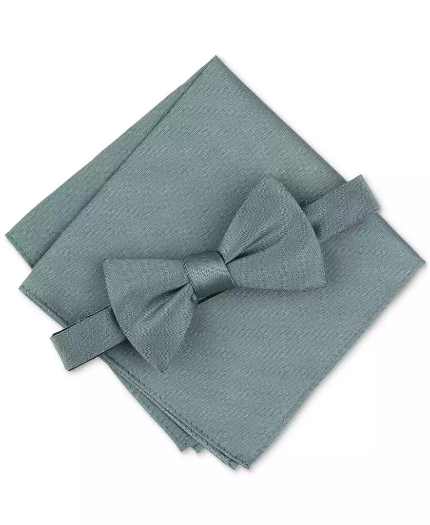 Alfani Men's Textured Bow Tie & Pocket Square Set, Created for Macy's 1