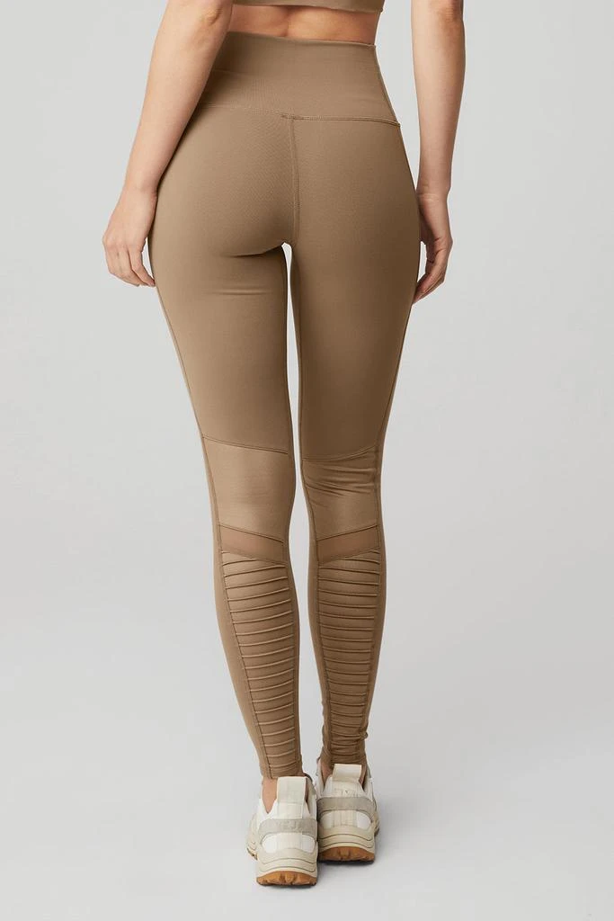 Alo High-Waist Moto Legging - Gravel/Gravel Glossy 2