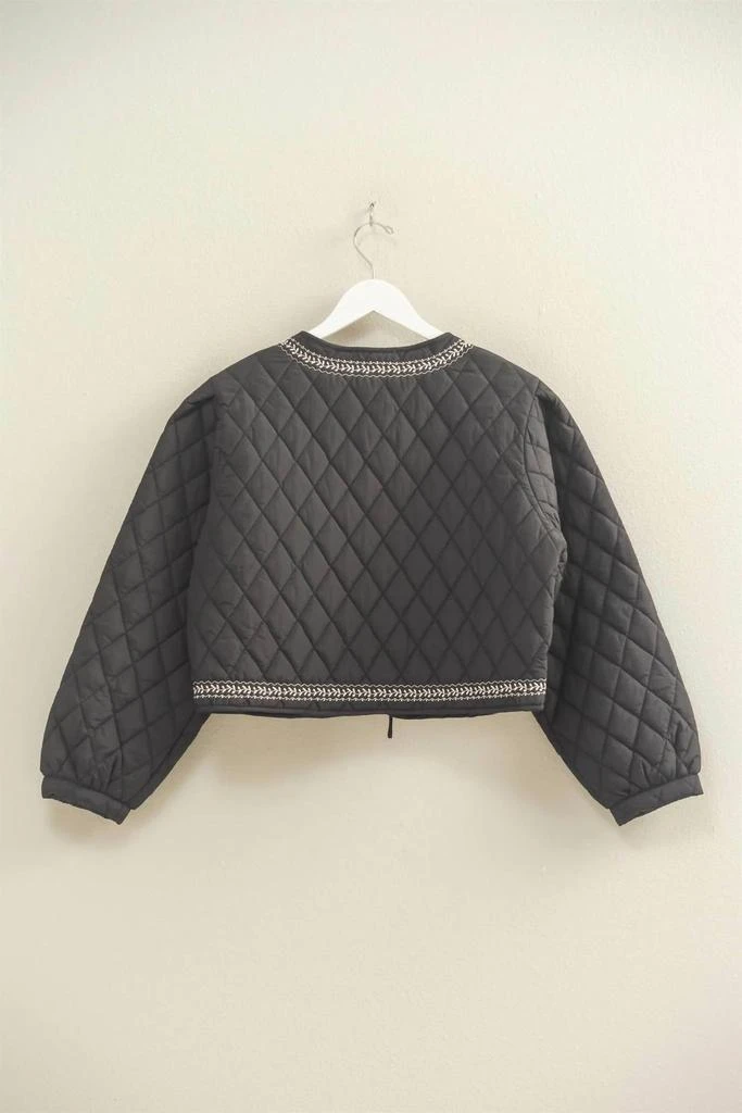 HYFVE Hyfve - Women
s Quilted Floral Embroidered Jacket 2