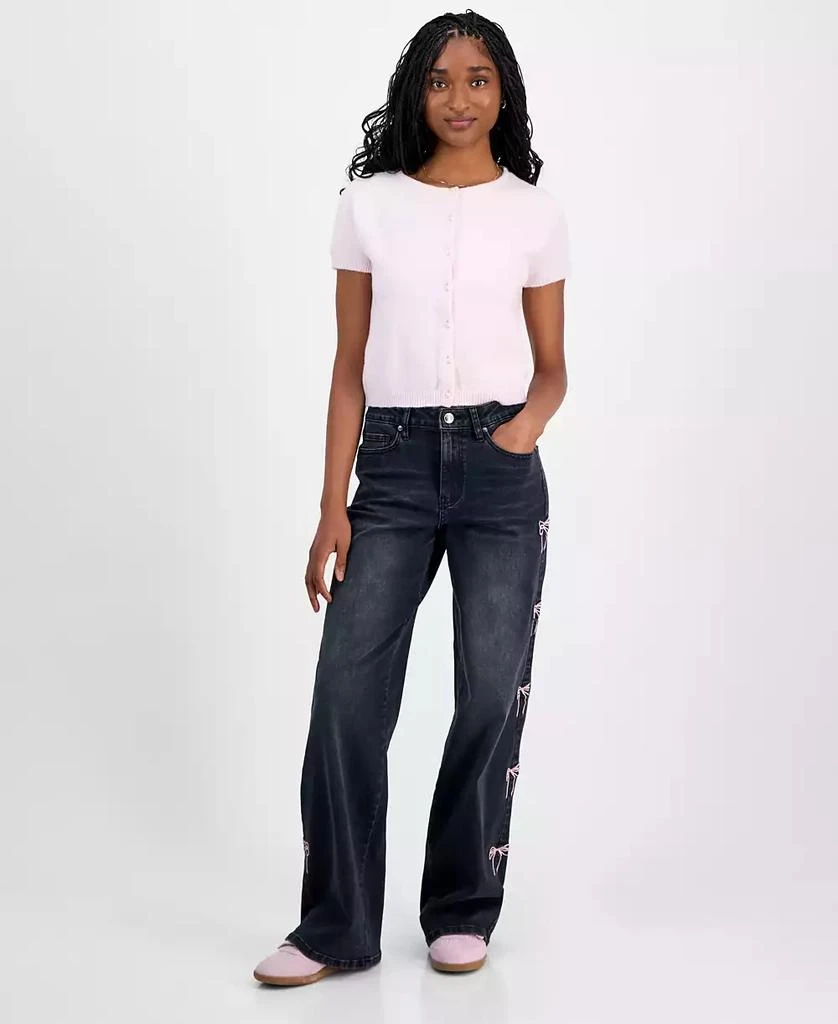 Madden Girl Juniors
Ultra 90s Bow-Embroidered Jeans 1