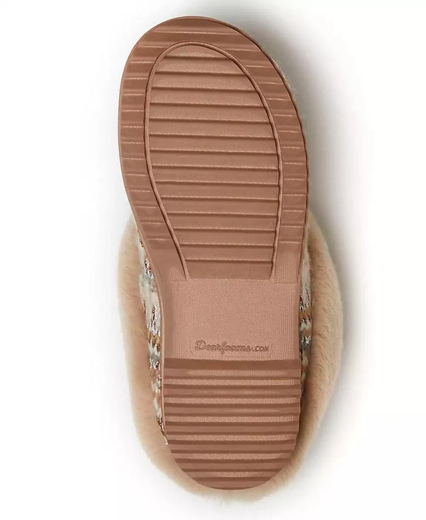 Dear Foams Women's Hannah Festive Knit Clog Slippers 5