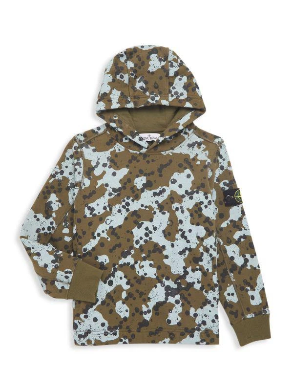 Stone Island Little Boy's & Boy's Camouflage Print Hoodie 1