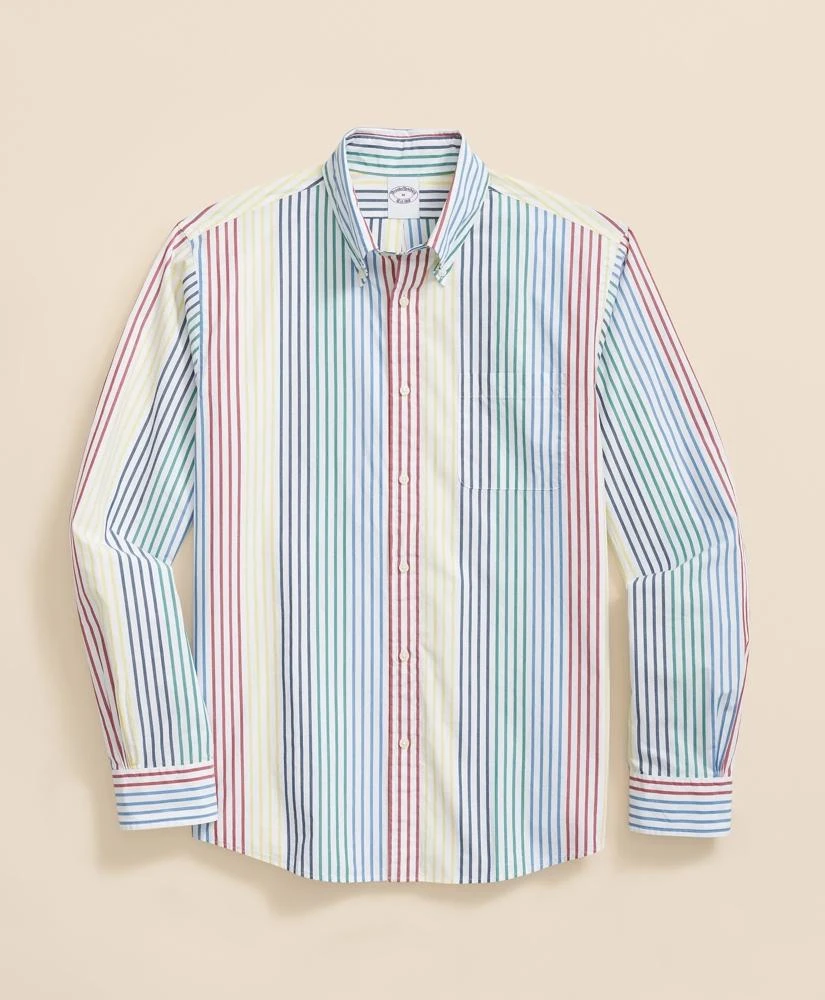 Brooks Brothers Friday Shirt, Poplin Archive Stripe 1