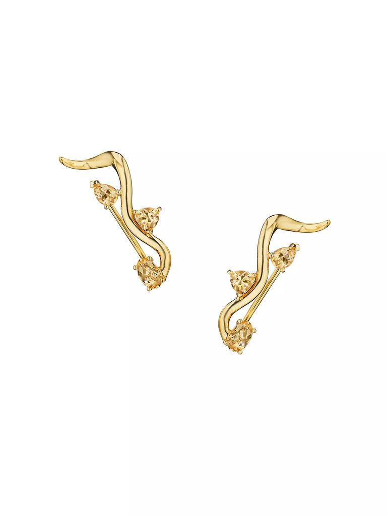 HUEB Mirage 18K Yellow Gold & Yellow Sapphire Earrings