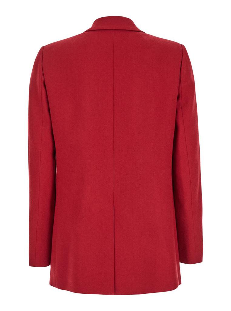 BLAZÉ MILANO Red Double-Breasted Jacket With Peak Revers In Wool Woman