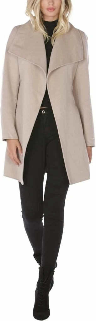 Tahari Wool Wrap Coat with Tie Belt 4