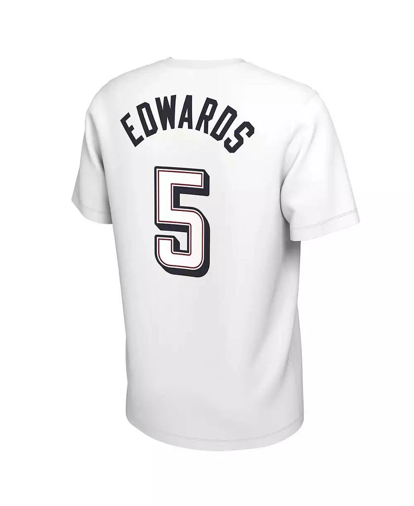 NIKE Men's Anthony Edwards White USA Basketball 2024 Summer Olympics Name Number T-Shirt 3