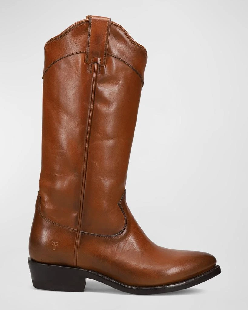 Frye Billy Daisy Leather Tall Western Boots 1