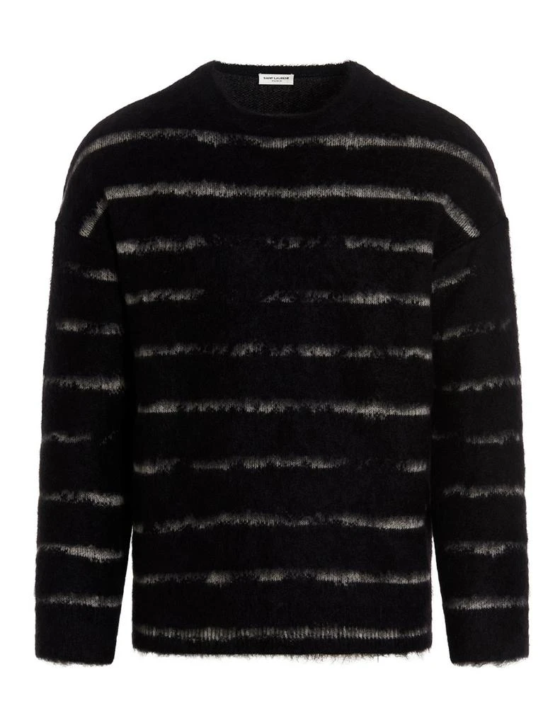 Yves Saint Laurent Saint Laurent Interrupted Striped Knitted Sweater 1