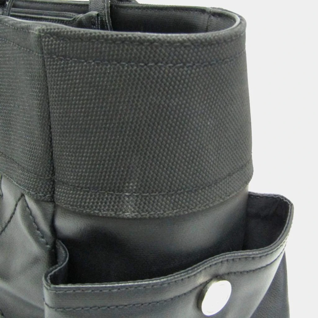 Chanel Chanel Black Coated Canvas and Leather Paris Biarritz Tote Bag 5