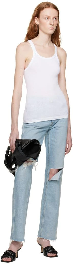 Re/Done Blue 90s High Rise Loose Jeans 4