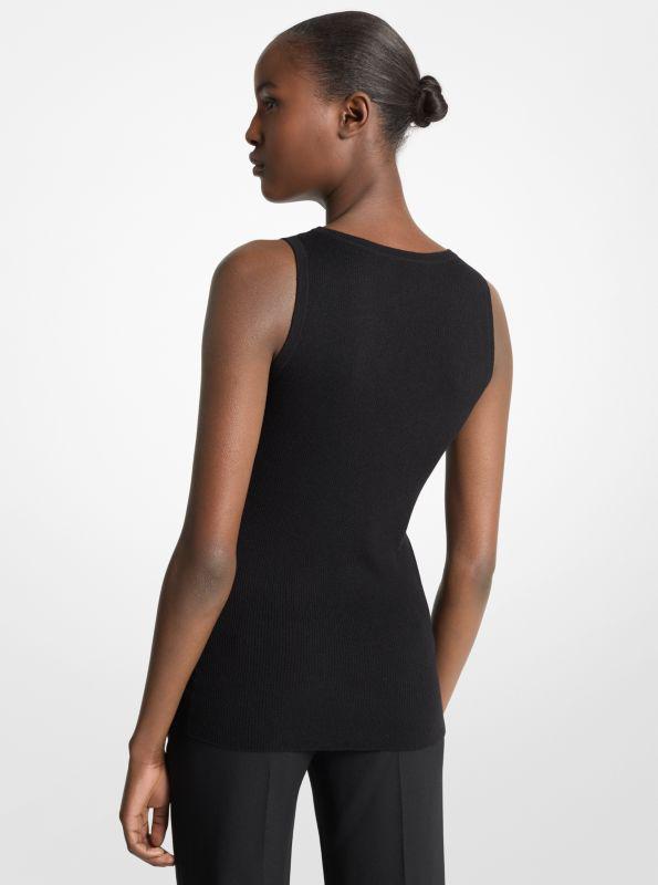 Michael Kors Bette Cashmere Scoopneck Tank Top