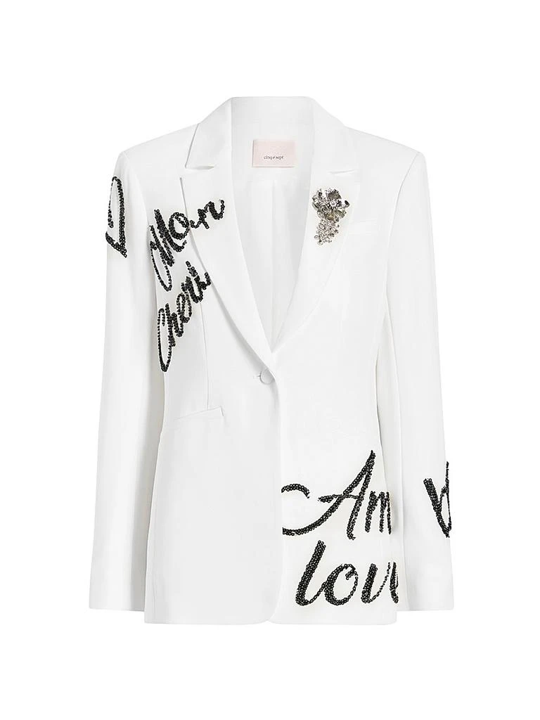 Cinq à Sept Karlie Crushed Sequin Blazer