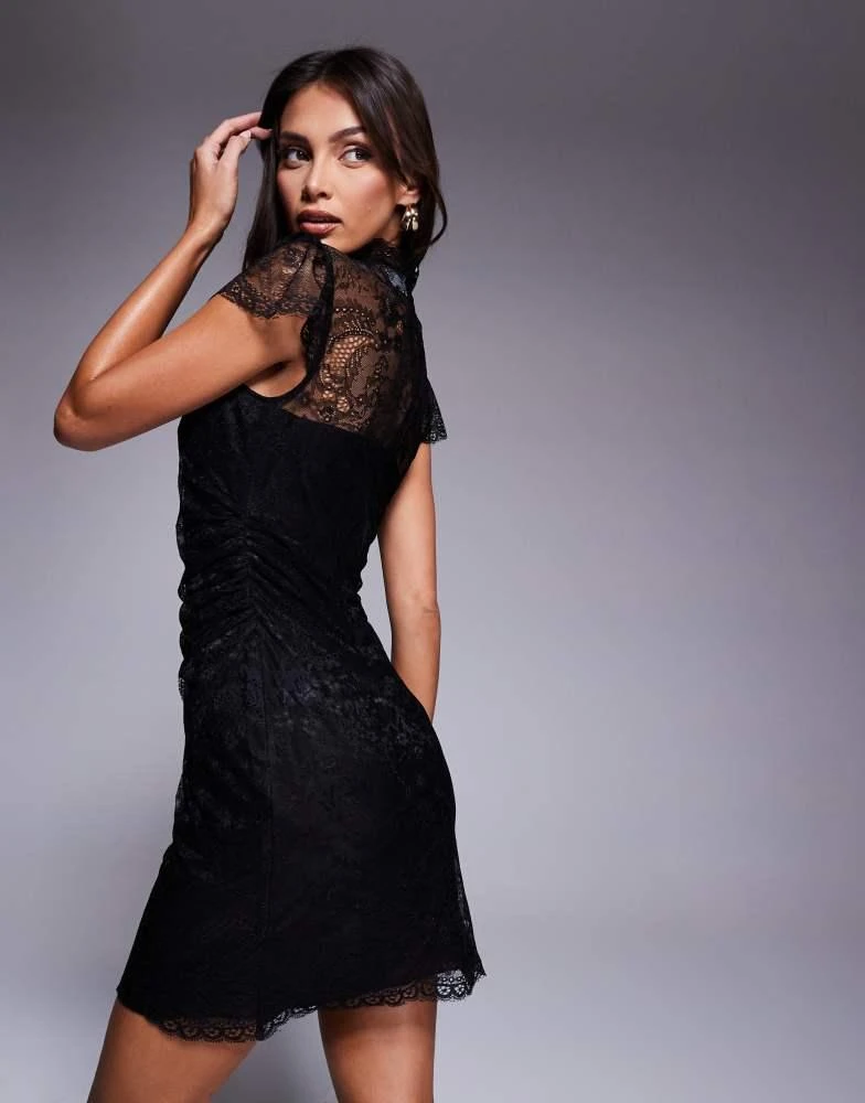 Asos Clearance Lbd Asos ASOS DESIGN Flutter Sleeve Lace Mini