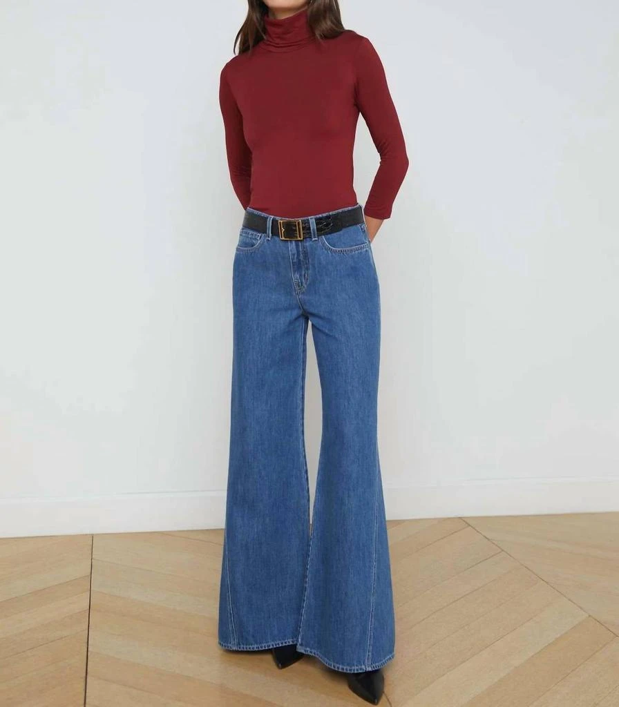 L'Agence L'Agence - Aja Turtleneck 3/4 Sleeve Top 4