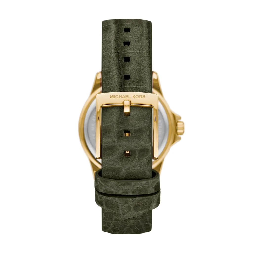 Michael Kors MK4720 - Mini Everest Three-Hand Amazon Suede Croco Leather Watch 3