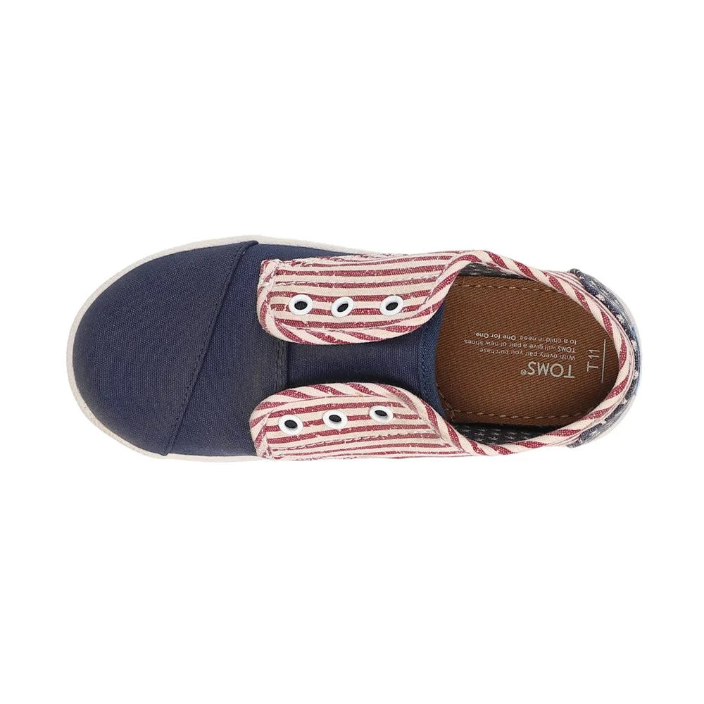 TOMS Paseo Patriotic Slip On Sneakers (Little Kid) 4