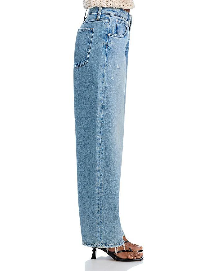 FRAME Low Slung Barrel Wide Leg Jeans in Ziggy 4