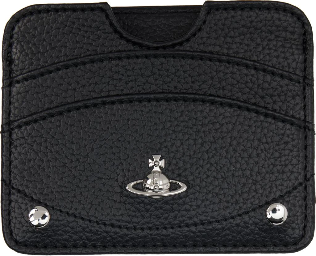 Vivienne Westwood Black Half Moon Card Holder