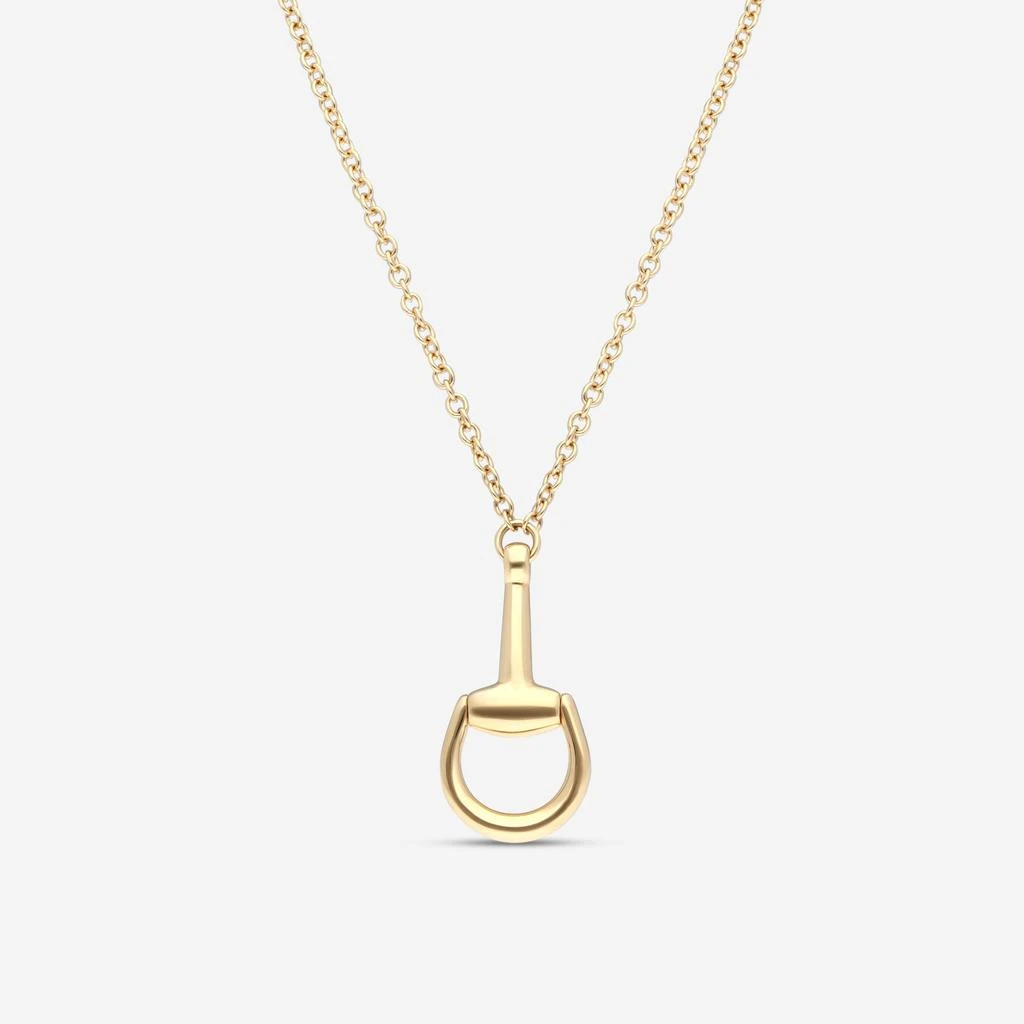 Gucci Gucci Horsebit 18K Yellow Gold Pendant Necklace YBB79581800100U 1