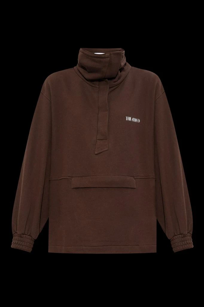 The Attico The Attico Zipped Neck Sweatshirt 1