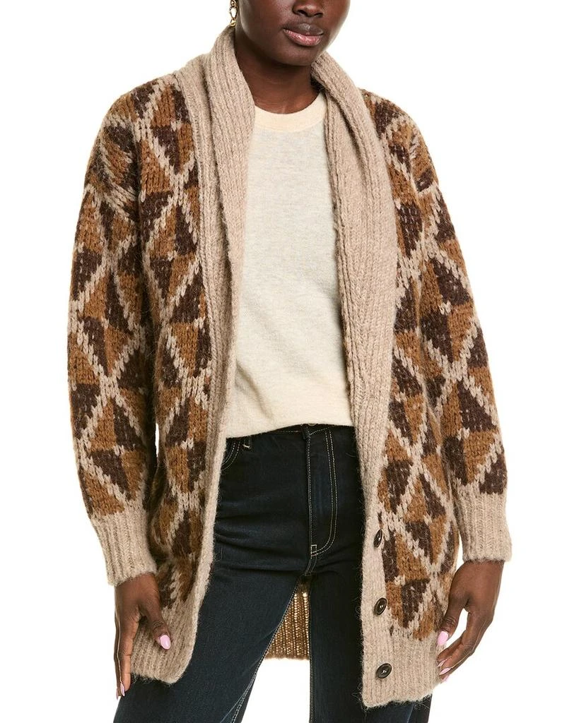 Grandfather Shawl Alpaca-Blend Cardigan – On Sale Now with Up to