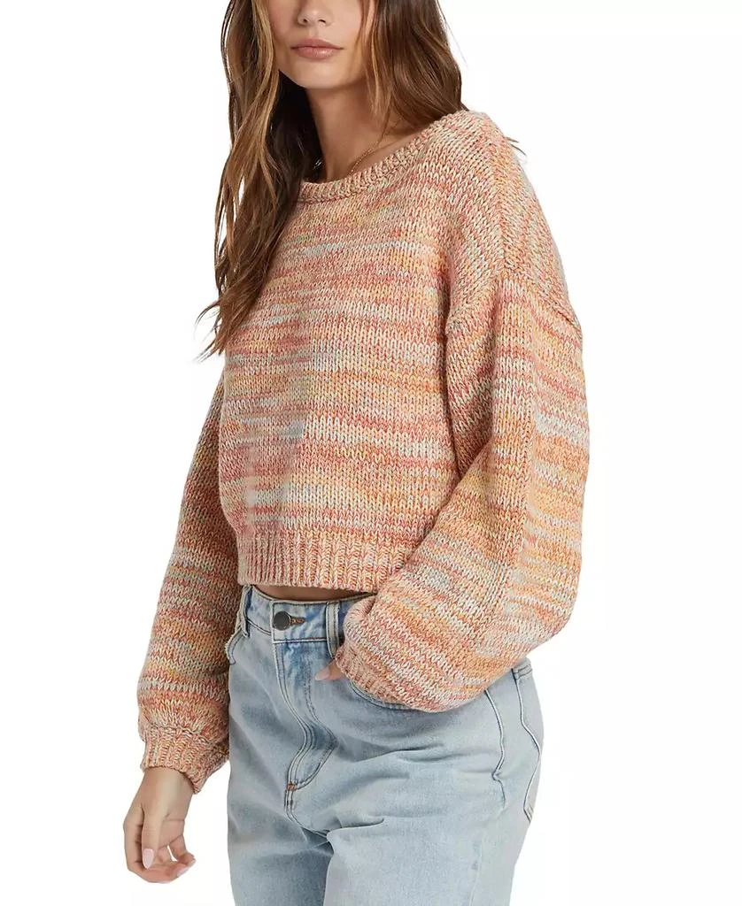 Billabong Juniors' Vivid Sun Cotton Scoop-Neck Long-Sleeve Sweater 3