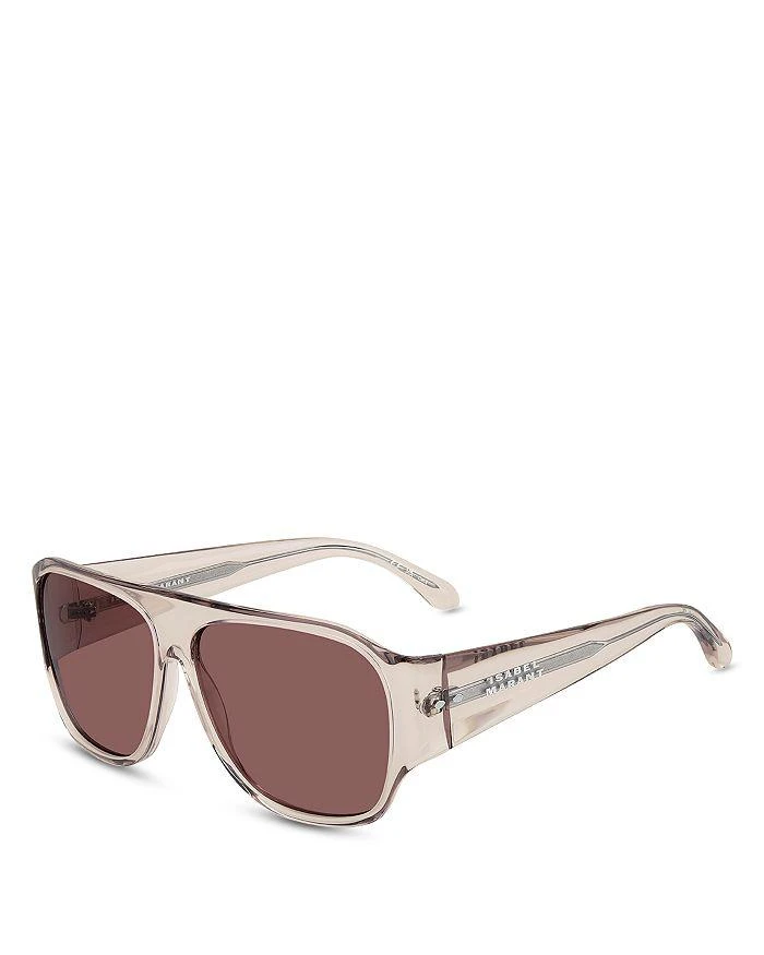 Isabel Marant Rectangular Sunglasses IM0072S 40GEG Transaparent Beige 51mm Shop Women main image 2