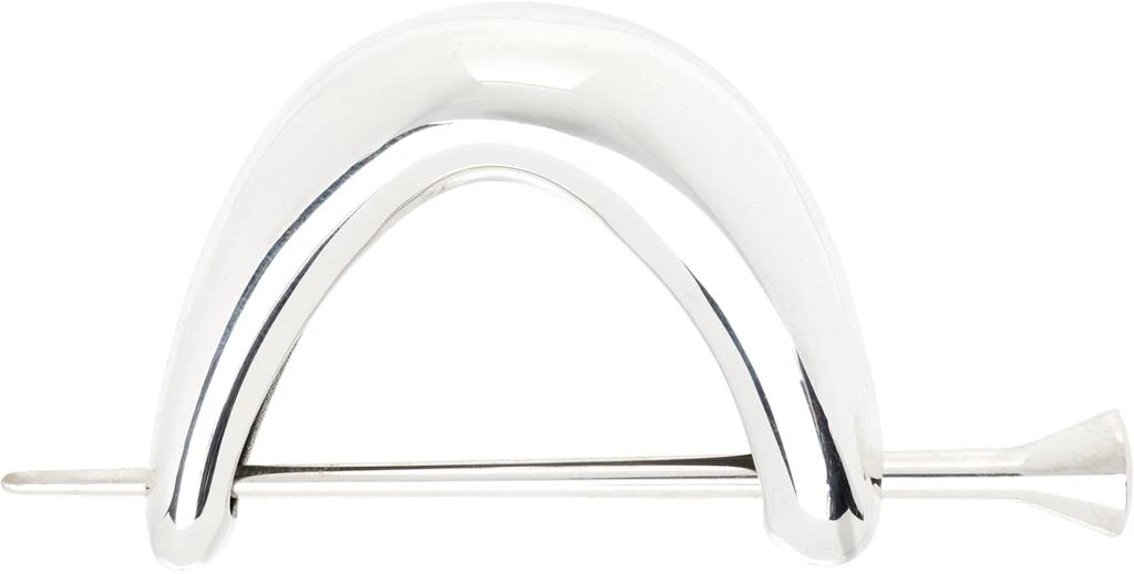 Bottega Veneta Silver Ellipse Hair Pin