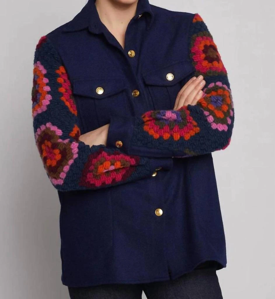 VILAGALLO Vilagallo - Crochet Shirt Jacket 4