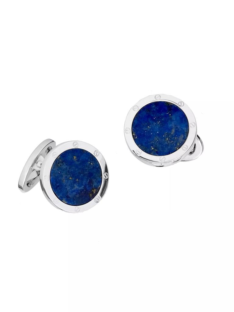 Jan Leslie Sterling Silver & Mother-Of-Pearl Cufflinks