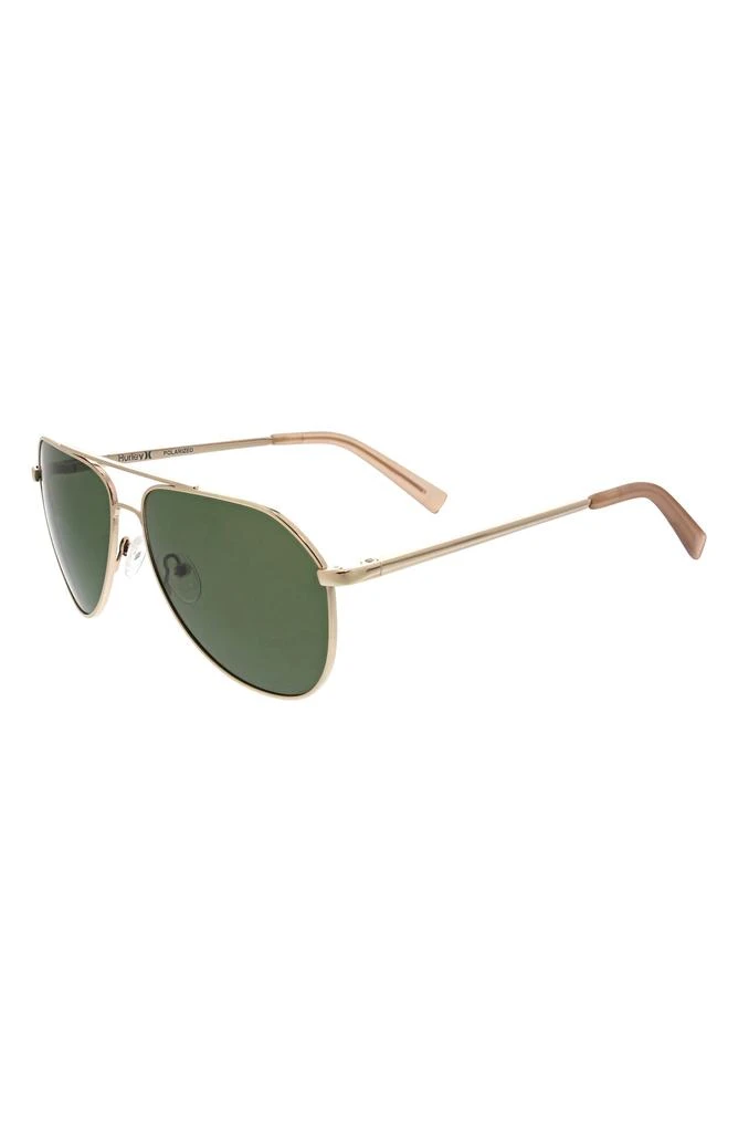 Hurley 60mm Polarized Round Sunglasses 2