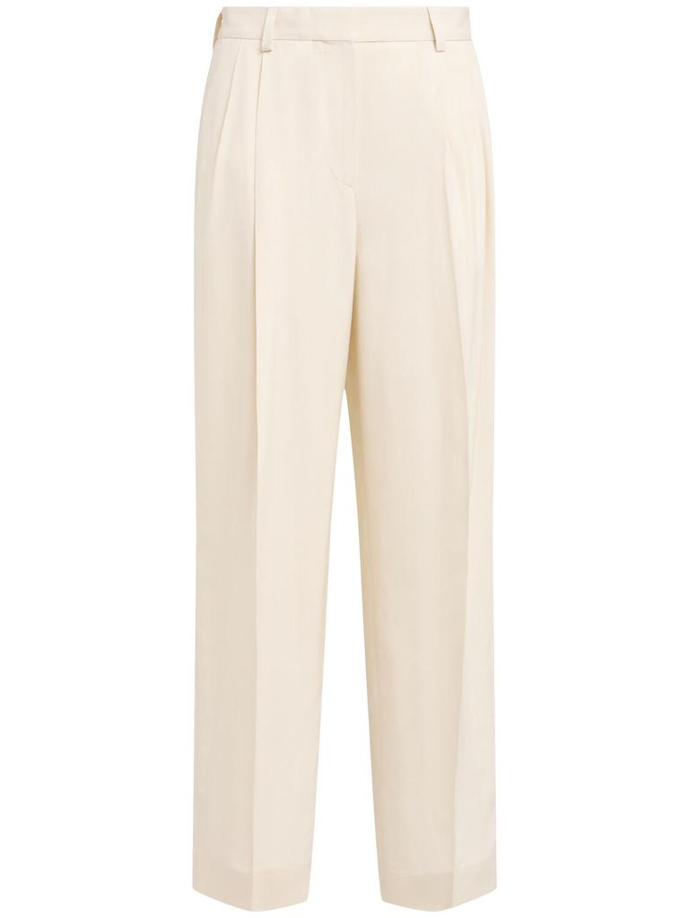 Totême Double-pleat Viscose Straight Pants