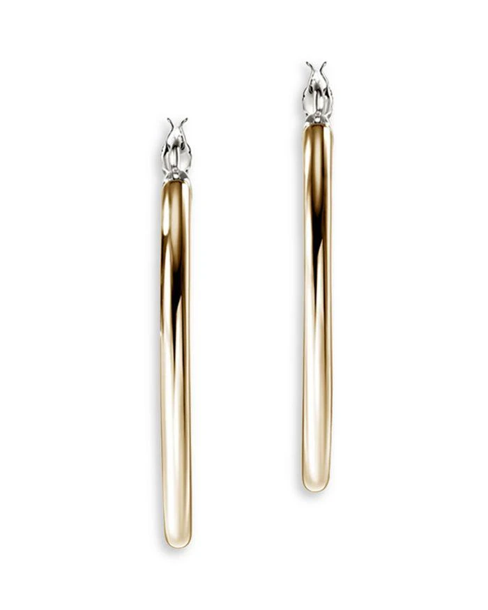 John Hardy 14K Yellow Gold
Sterling Silver JH Essentials Hoop Earrings