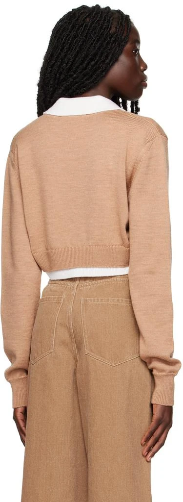 Elleme Beige Zip Collar Sweater 3