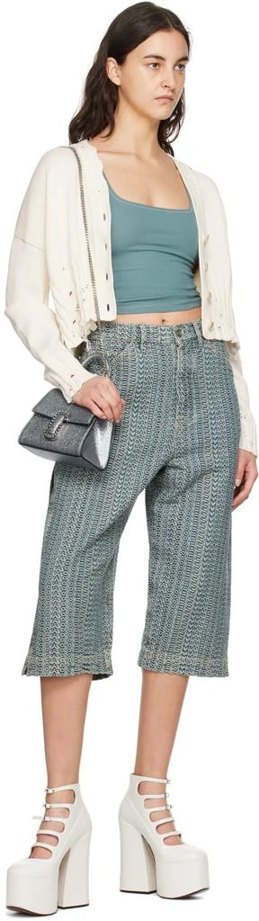 Marc Jacobs Silver 'The Galactic Glitter St. Marc Mini' Top Handle Bag 4